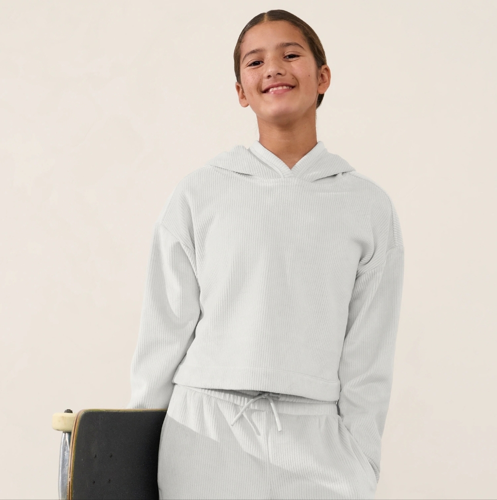 Athleta Girl Double Cozy Karma Ribbed Hoodie